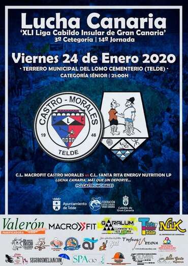 Cartel de la luchada (Foto TA)